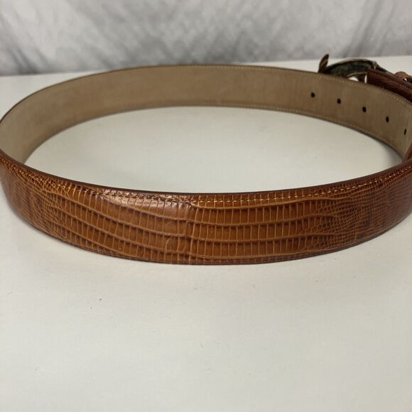 New Belt Master Genuine Leather Men’s Belt added Brass Dolphin Closing Piece 31 - Picture 5 of 16